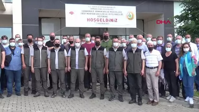 ÇANAKKALE EĞİTİMLİ KÖPEKLE ARAZİDE TRÜF MANTARI ARADILAR