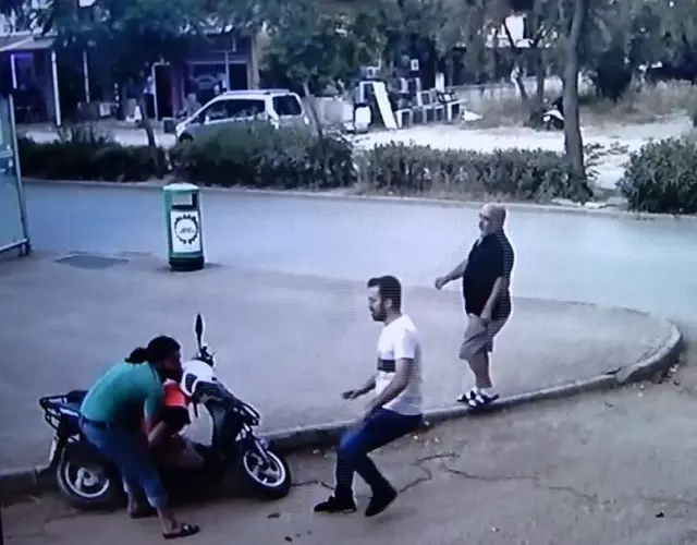 Motosikletin üzerinde neye uğradığını anlamadı, yaka paça yakalanıp tutuklandı