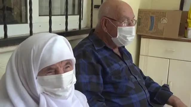 Vefa ekibi 90 yaşındaki çiftin 67. evlilik yıl dönümünü kutladı