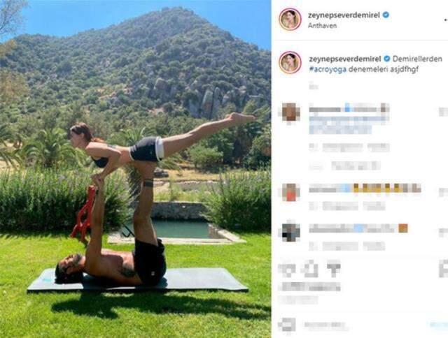 Volkan Demirel'in eşi Zeynep'le yoga yaptığı paylaşıma beğeni yağdı Volkan Demirel'in eşi Zeynep'le yoga yaptığı paylaşıma beğeni yağdı