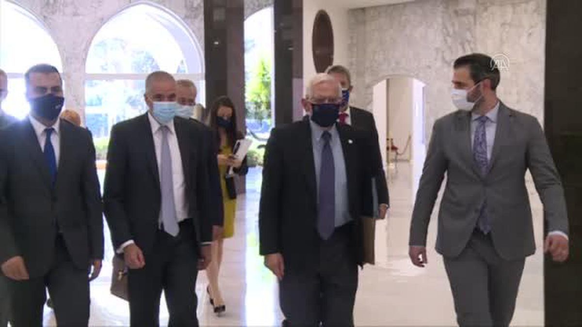 Lübnan Cumhurbaşkanı Avn, AB Yüksek Temsilcisi Borrell'i kabul etti
