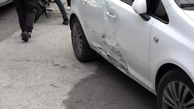 Otomobil ile motosiklet çarpıştı: 1 yaralı