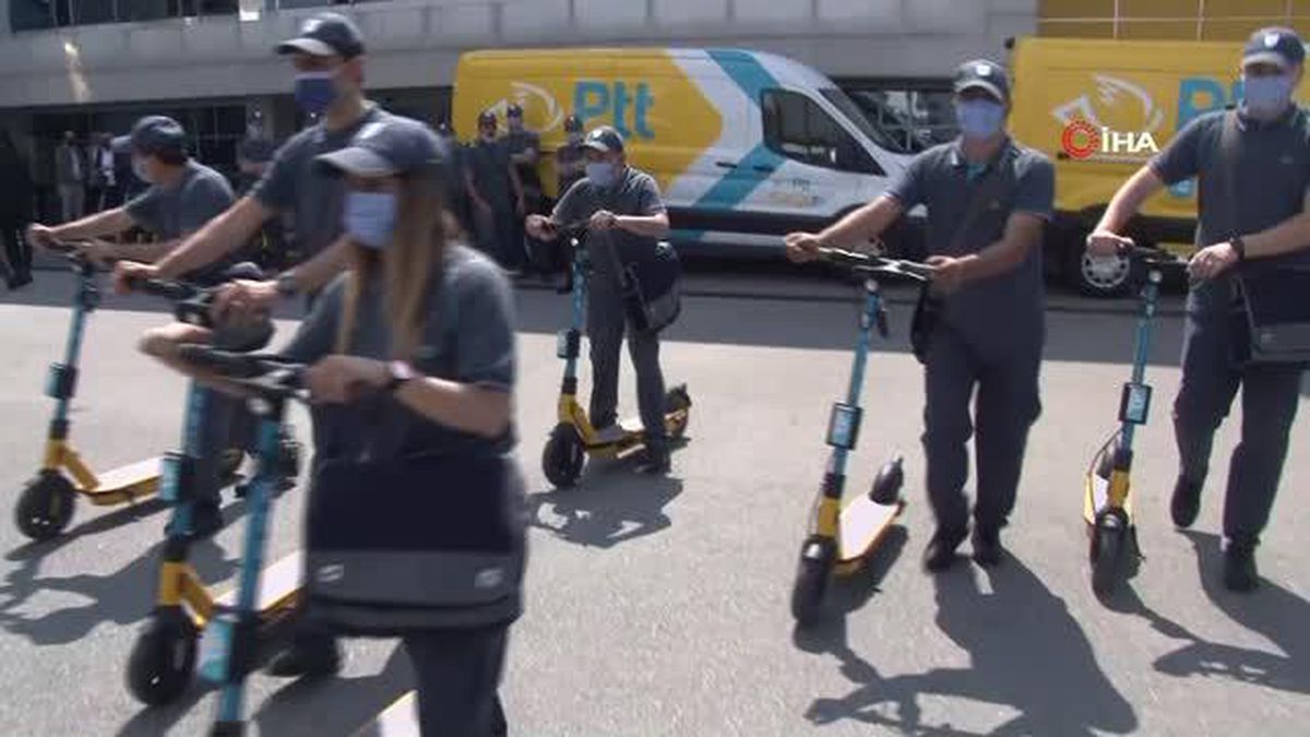 PTT'de elektrikli scooter ile dağıtım dönemi başladı