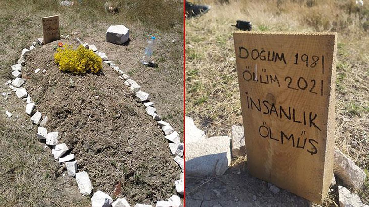''İnsanlık ölmüş'' yazan mezar ekipleri alarma geçirdi! Bir esnafın sosyal medya için yaptığı ortaya çıktı