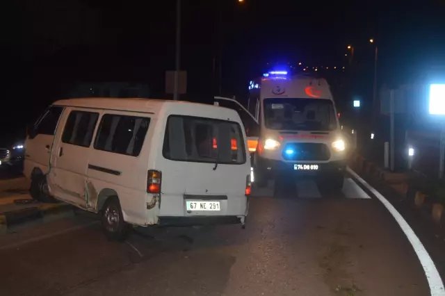 Polisin dur ihtarına uymayıp kaçmaya çalışan sürücü kaza yaptı