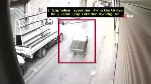 Beyaz eşya hırsızları kamerada