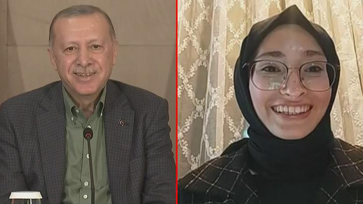 Cumhurbaşkanı Erdoğan'dan sağlığını soran genç kıza gülümseten yanıt: Yıkılmadık, ayaktayız
