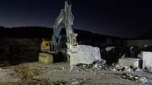 Adıyaman'da mermer bloğun altında kalan işçi hayatını kaybetti