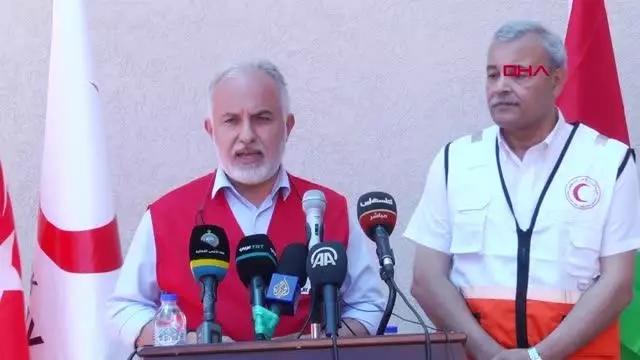 Kızılay Genel Başkanı Dr. Kınık, Gazze'nin en büyük insani yardım lojistik merkezini açtı