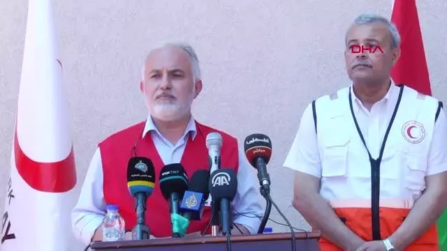 Kızılay Genel Başkanı Dr. Kınık, Gazze'nin en büyük insani yardım lojistik merkezini açtı
