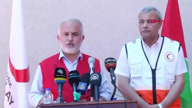 Kızılay Genel Başkanı Dr. Kınık, Gazze'nin en büyük insani yardım lojistik merkezini açtı