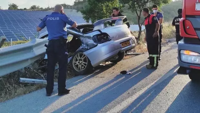 Kontrolden çıkan araç, bariyerlere ok gibi saplandı: 1 ölü, 1 ağır yaralı Kontrolden çıkan araç, bariyerlere ok gibi saplandı: 1 ölü, 1 ağır yaralı