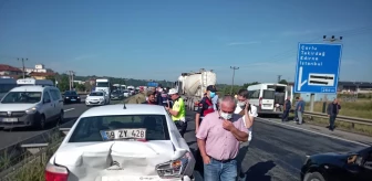 Son dakika haberi | Tekirdağ'da zincirleme trafik kazasında 7 kişi yaralandı