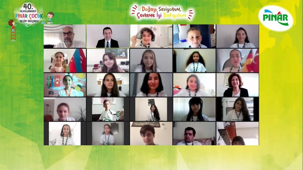 40. Uluslararası Pınar Çocuk Resim Yarışması'nın kazananları ödüllerini aldı