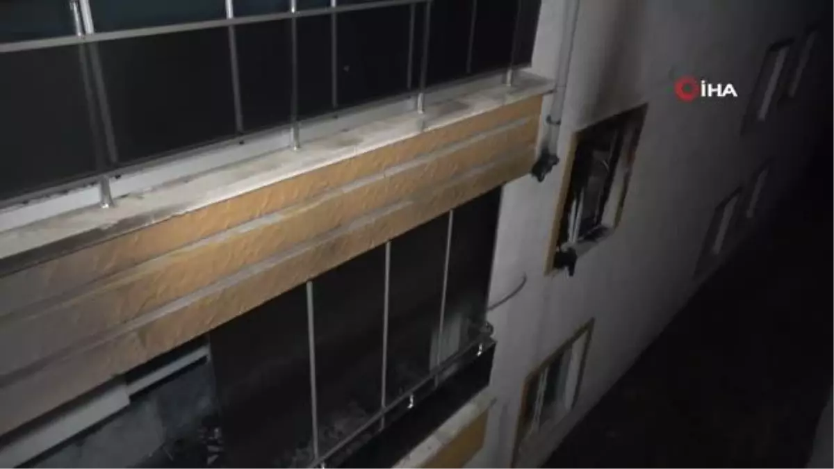 Apartmanda yangın paniği: 1'i bebek 4 kişi dumandan etkilendi