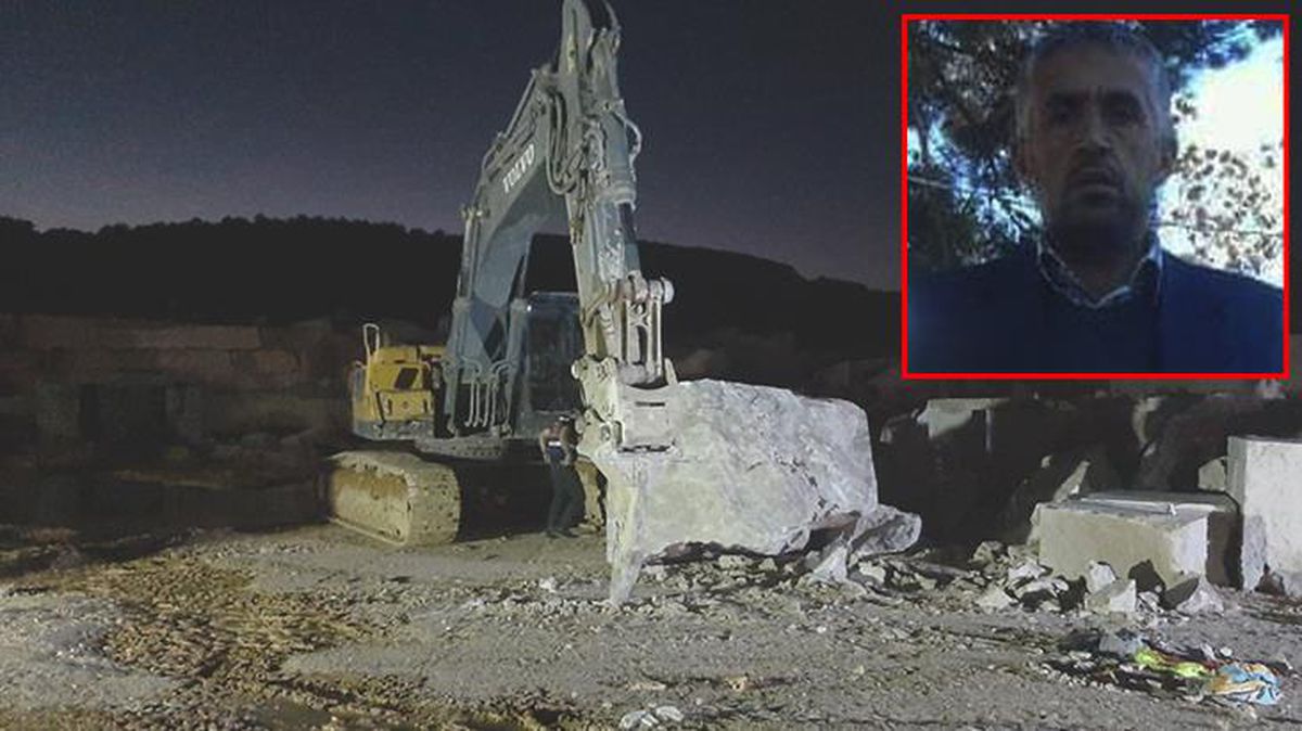Dinlenmek için ara veren işçi, mermer bloğun altında kalarak feci şekilde can verdi
