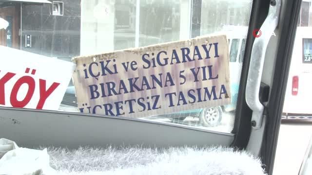 İçki ve sigarayı bırakanı 5 yıl ücretsiz taşıyacak