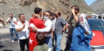 Milli güreşçi Erkan Ergen Artvin'de coşkuyla karşılandı
