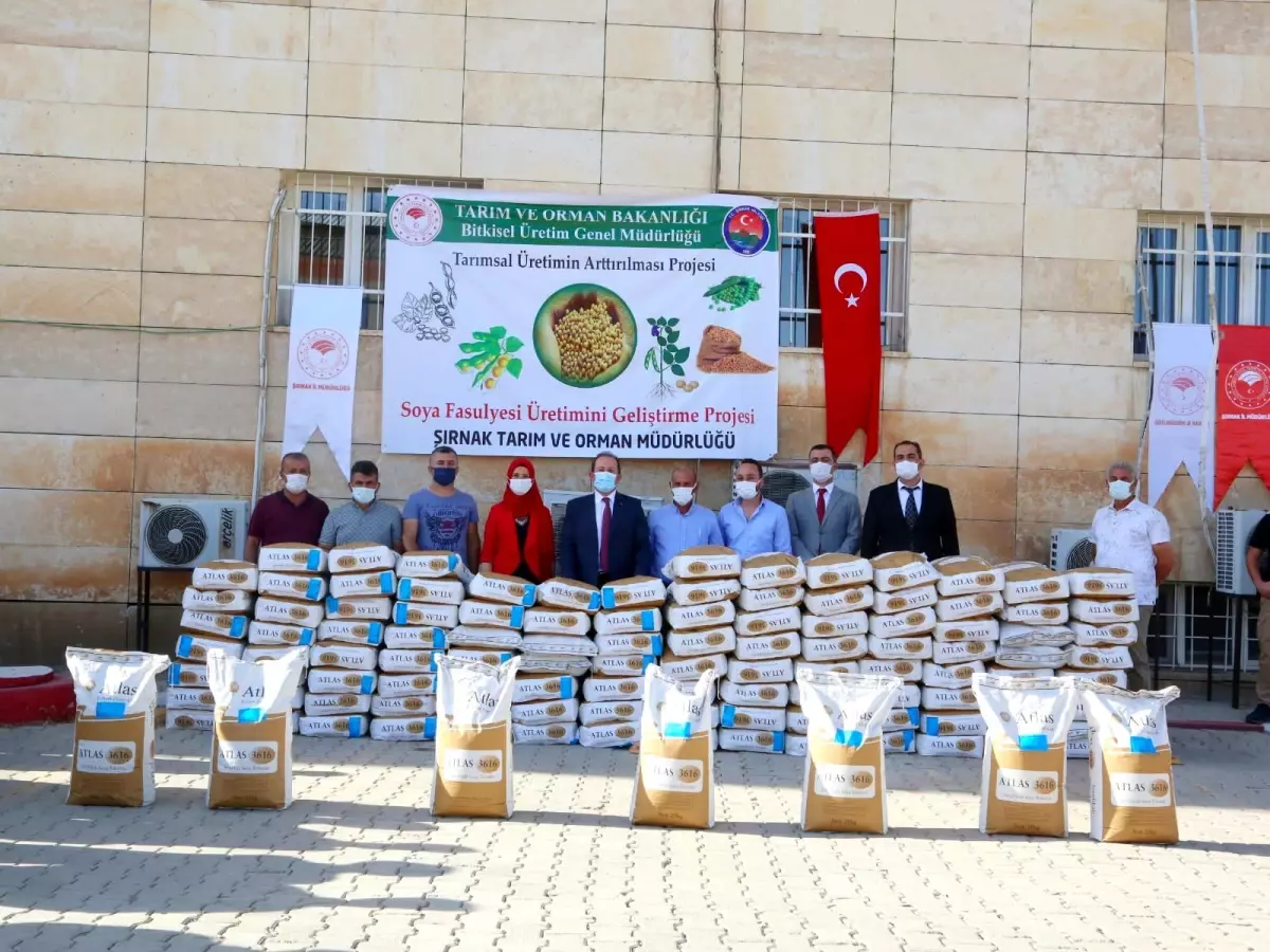 'Soya Fasulyesi Üretiminin Geliştirilmesi Projesi' Kapsamında Çiftçilere Sertifikalı Soya Tohumu Dağıtıldı