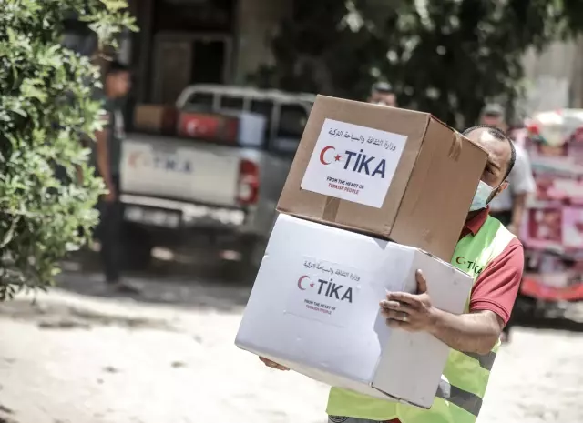 TİKA'nın Gazze Şeridi'ne yardımları sürüyor