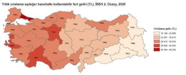 TÜİK merak edilen araştırmanın sonuçlarını açıkladı! Gelir seviyesi en yüksek olan il İstanbul TÜİK merak edilen araştırmanın sonuçlarını açıkladı! Gelir seviyesi en yüksek olan il İstanbul