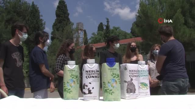 Bu şişe doğada çözünerek tohum saçıyor; ağaca dönüşüyor