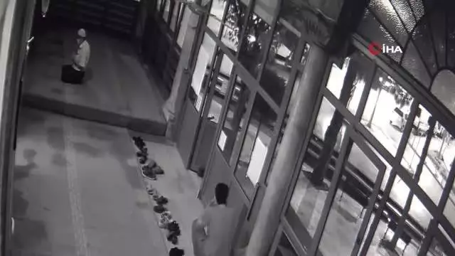 Camiye giren Bulldog cinsi köpek, cemaate korku dolu anlar yaşattı