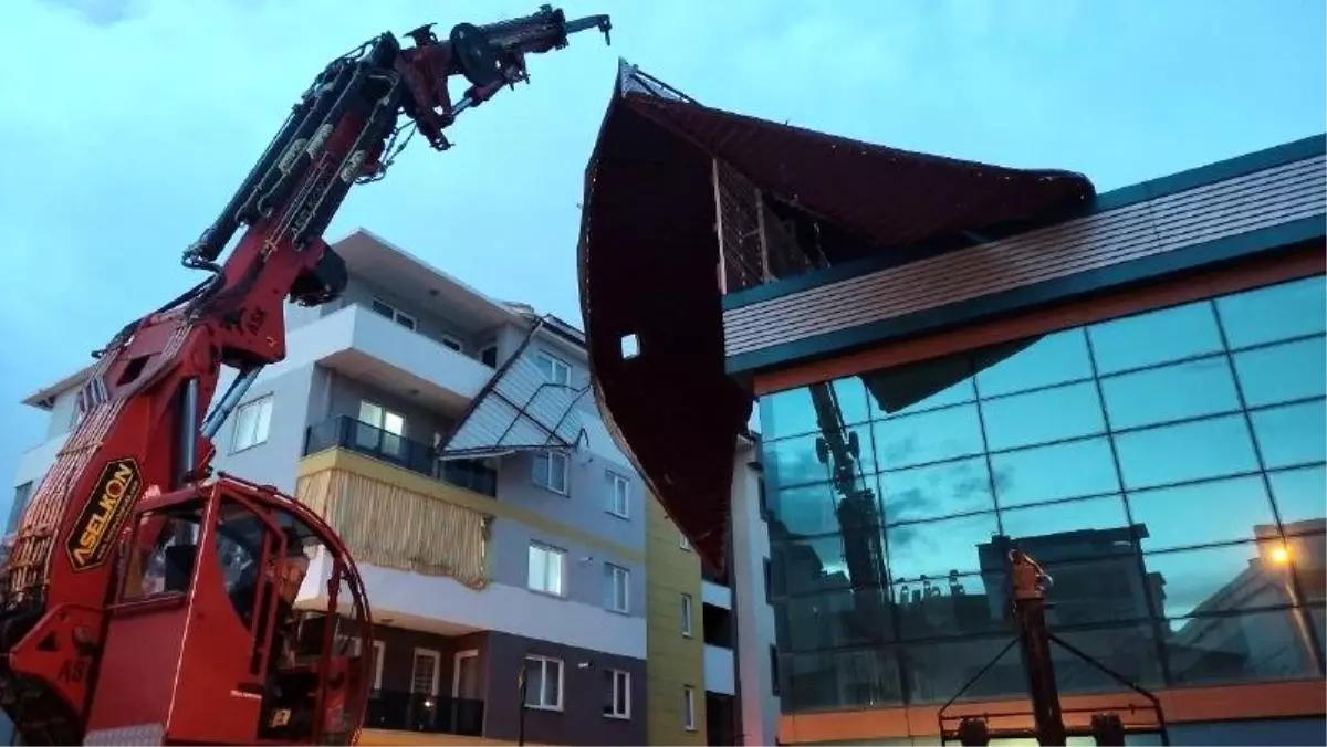 Denizli'de kum fırtınası: Çatılar uçtu, ağaçlar devrildi