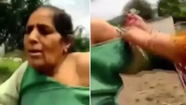 Hindistan'da yaşlı kadına zorla Kovid-19 aşısı yapıldı Hindistan'da yaşlı kadına zorla Kovid-19 aşısı yapıldı