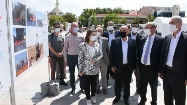 Medya-İş, AA'nın fotoğraflarından oluşan 'Direnen Filistin' konulu sergi açtı