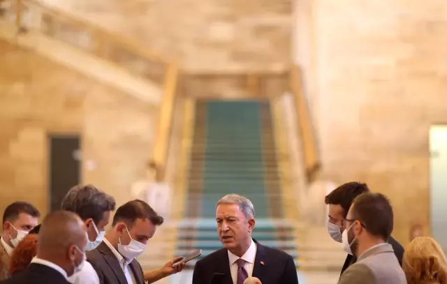 Milli Savunma Bakanı Akar, Mecliste gazetecilerin sorularını yanıtladı Açıklaması