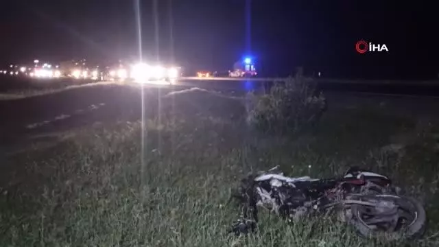 Motosiklet sürücüsü feci şekilde hayatını kaybetti
