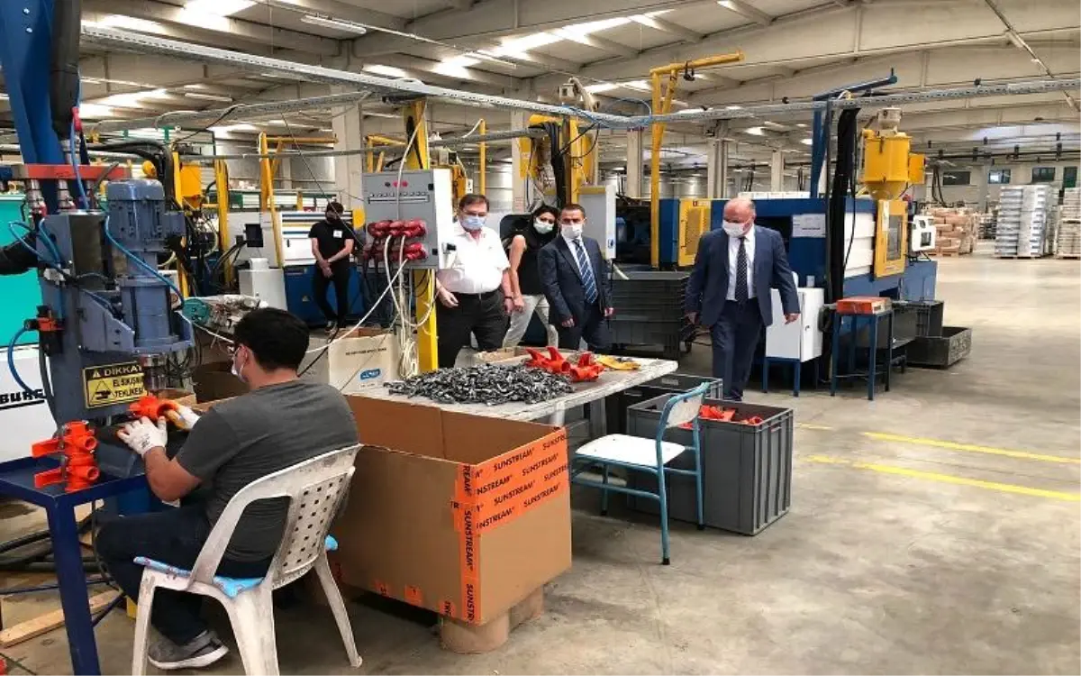 Vali İlhami Aktaş, Çanakkale Organize Sanayi Bölgesinde Faaliyet Gösteren Firmaları Ziyaret Etti