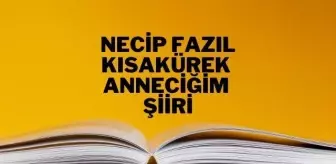 Anneciğim şiiri - Necip Fazıl Kısakürek Anneciğim şiiri