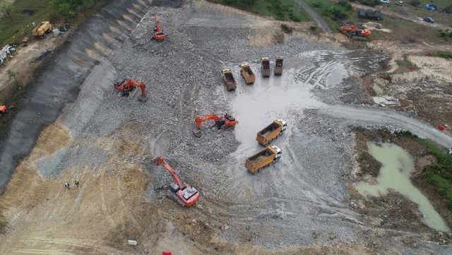 Kanal İstanbul'un temel atma törenine 2 gün kala son durum havadan görüntülendi