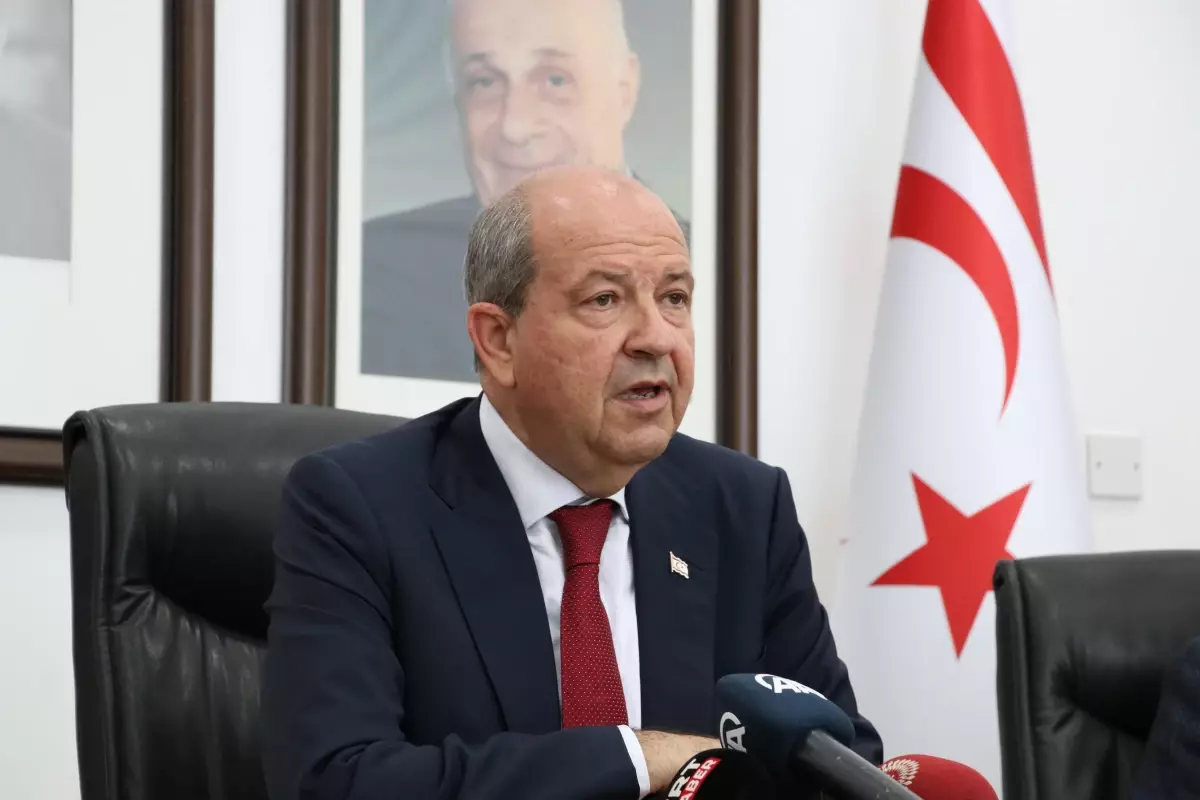 Son dakika haberleri! KKTC Cumhurbaşkanı Tatar, Brüksel ziyareti öncesi Ercan Havalimanı'nda açıklamalarda bulundu