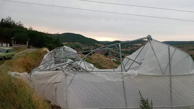 Fırtınanın zarar verdiği tarım alanlarında hasar tespit çalışmalarına başlandı