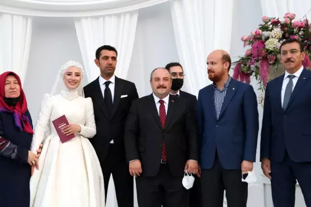 Bakan Varank ve Bilal Erdoğan, Gaziantep'te nikah şahitliği yaptı