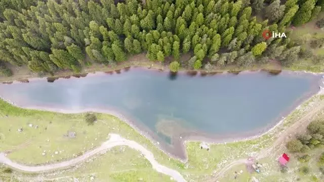 Balık Gölü, çam ormanları ve muhteşem doğasıyla görenleri mest ediyor