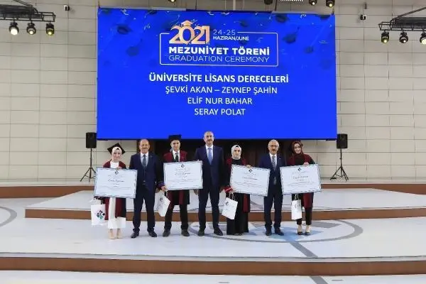 Hasan Kalyoncu Üniversitesi'nde 2021 mezunları kep attı