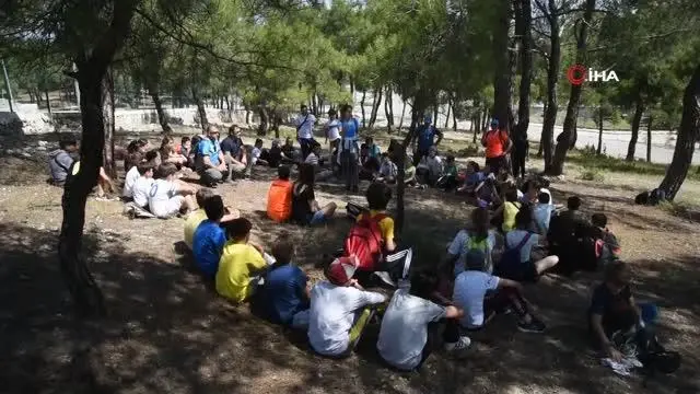 Pandemi sonrası Türkiye'nin ilk 'Doğa ve oryantiring' kampı Manisa'da yapıldı