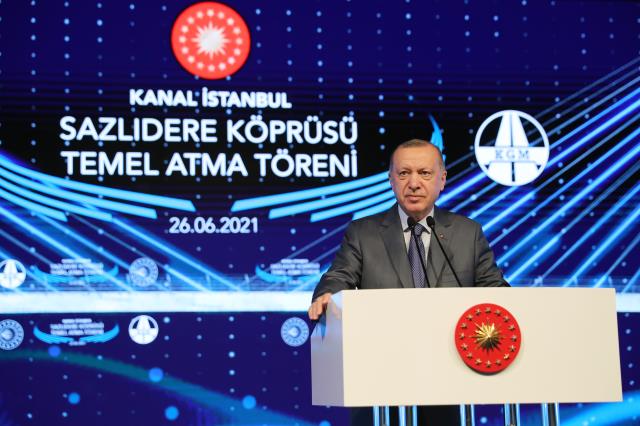 Son dakika: Cumhurbaşkanı Erdoğan'ın katılımıyla Kanal İstanbul'un temeli atılıyor