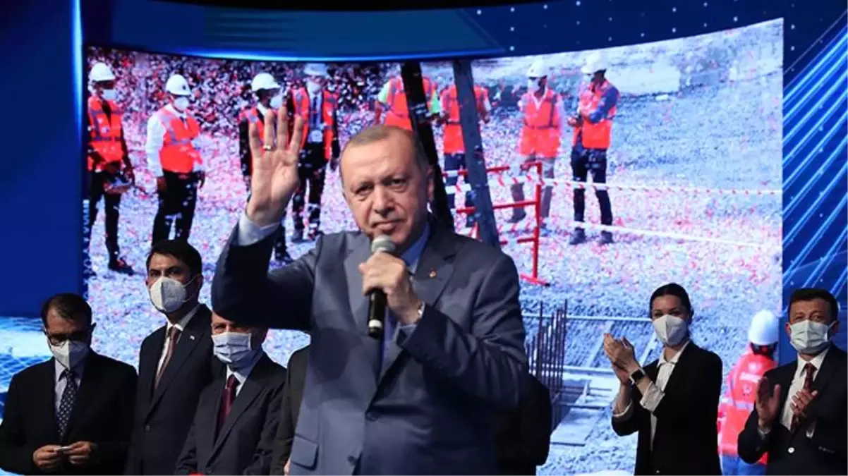 Son dakika: Cumhurbaşkanı Erdoğan'ın katılımıyla Kanal İstanbul'un temeli atıldı
