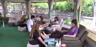 Türkiye'nin ilk ayak masaj salonu Kapadokya'da hizmete açıldı