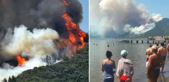 Marmaris'te orman yangını! Bir personel şehit oldu, alevler kontrol altına alındı