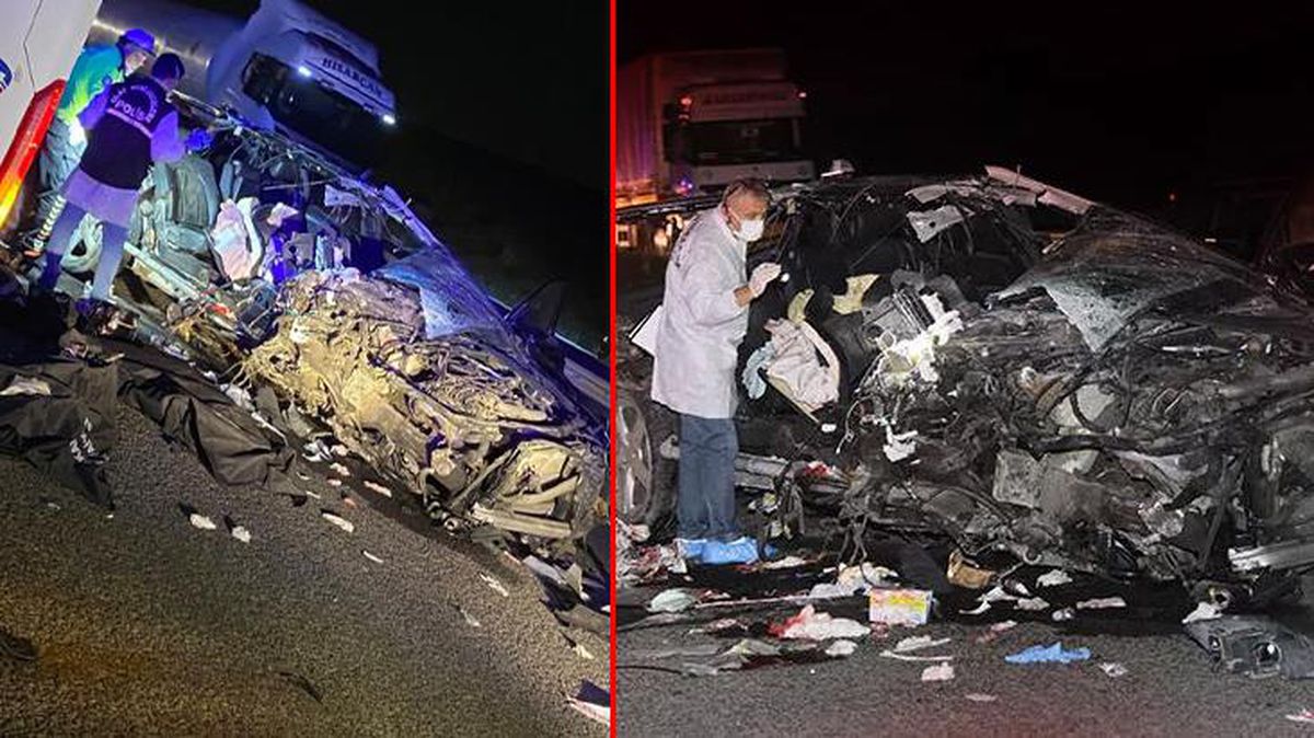 Başkent'te korkunç kaza! Tıra çarpıp hurdaya dönen araçtan 3 kadının cansız bedeni çıkarıldı