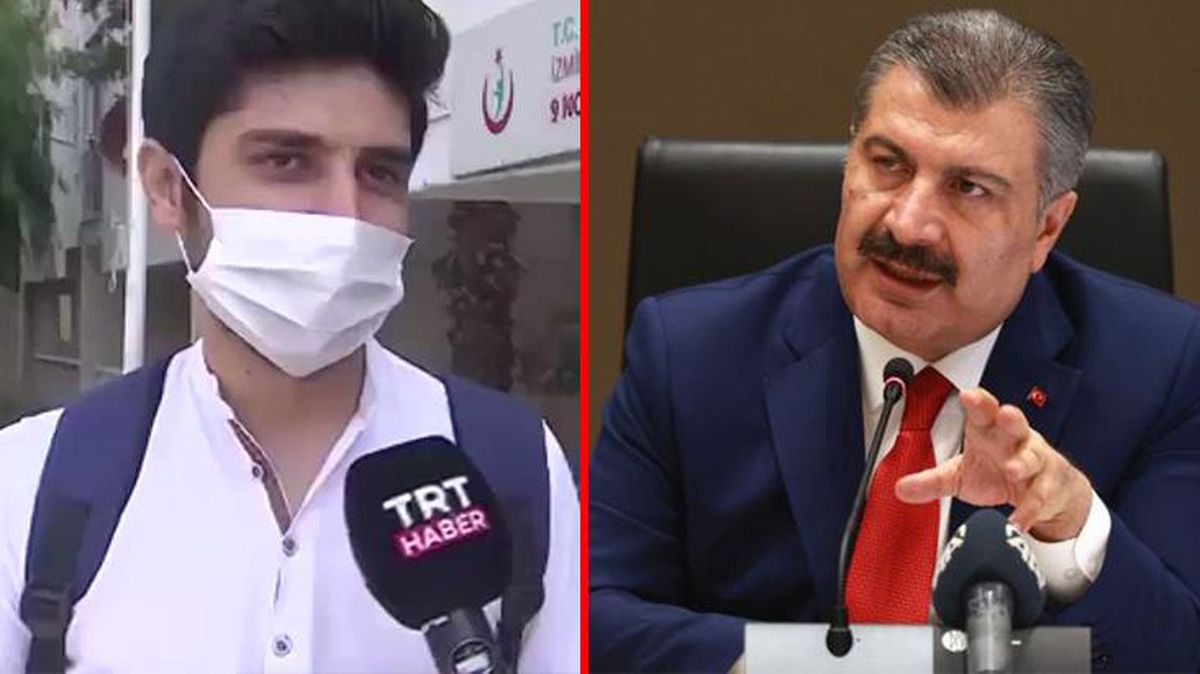 Bakan Koca paylaştı! İsrafa izin vermeyen doktor, yoldan geçen genci aşı olmaya ikna etti