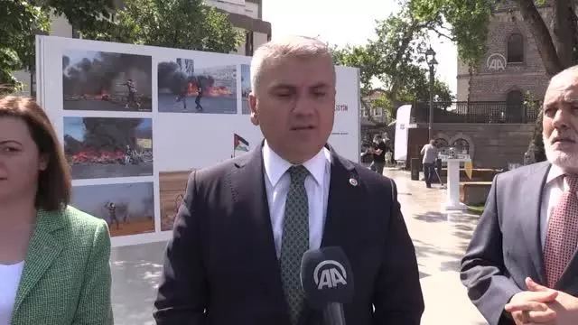 BALIKESİR - Medya-İş, AA'nın fotoğraflarından oluşan Direnen Filistin konulu sergi açtı