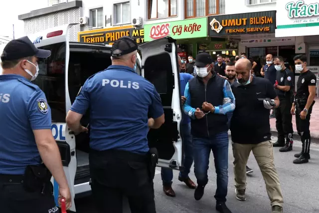 Tartıştığı kadını korkutmak için havaya ateş açıp kendisini dükkana kilitleyen kişi, gözaltına alındı