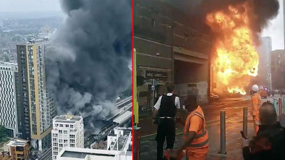Londra metrosunda patlama! Şehrin üstünü kara dumanlar kapladı